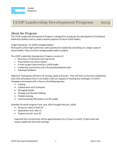 UCOP Leadership Development Program 2015