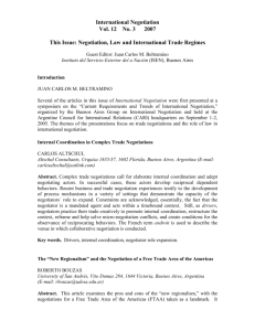 No. 3 Negotiation, Law and International Trade Regimes