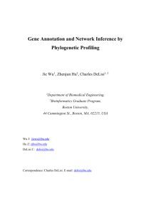 Gene Annotation and Network Inference by Phylogenetic