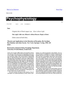 A 1993 Hostile Review - Department of Psychology
