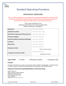 Ammonium Hydroxide - UCLA David Geffen School of Medicine