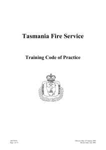 Training Code of Practice