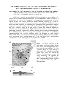 the potential of insar for volcano deformation monitoring: tenyears of