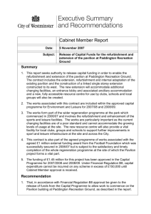 Cabinet Member Report Date: 19 6 th September 31 st October 5