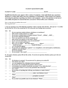 Patient Questionnaire ()