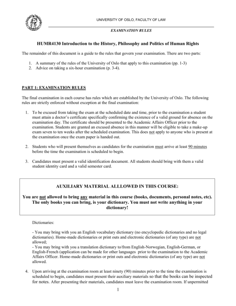 examination-rules-and-auxiliary-materials-during-the-exam