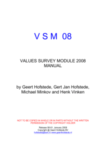 V S M  94 - Geert Hofstede