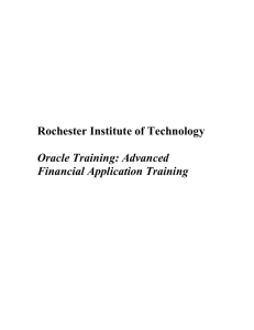 Advanced Financial Application Training
