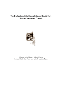 Primary Health Care Nursing Innovation