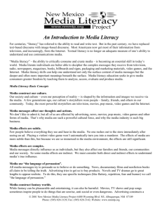 Media Literacy - University of New Mexico