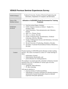 VENUS Previous Seminar Experiences Survey