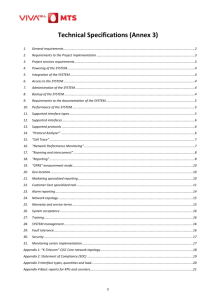 2. Annex 3 Technical Specification