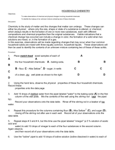 Household Chemicals