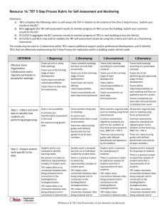 16: TBT 5-Step Process Rubric for Self