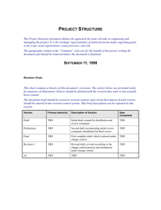 Project Structure - Wittenburg.co.uk