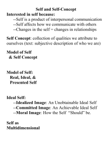 Self and Self-Concept
