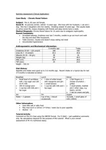 Nutrition Assessment (Clinical Application)