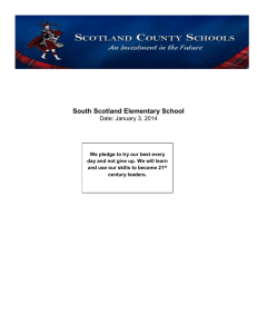 Literacy Action Plan Template - South Scotland Elementary School