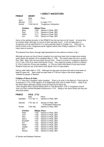 1 direct ancestors - Faulkner Family History