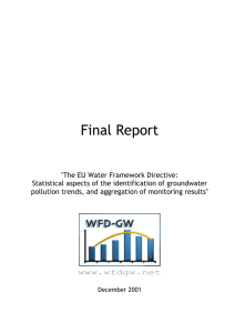 3.6 Timetable for WFD Implementation