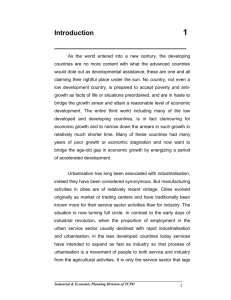 Chapter:1(Introduction) - Town and Country Planning