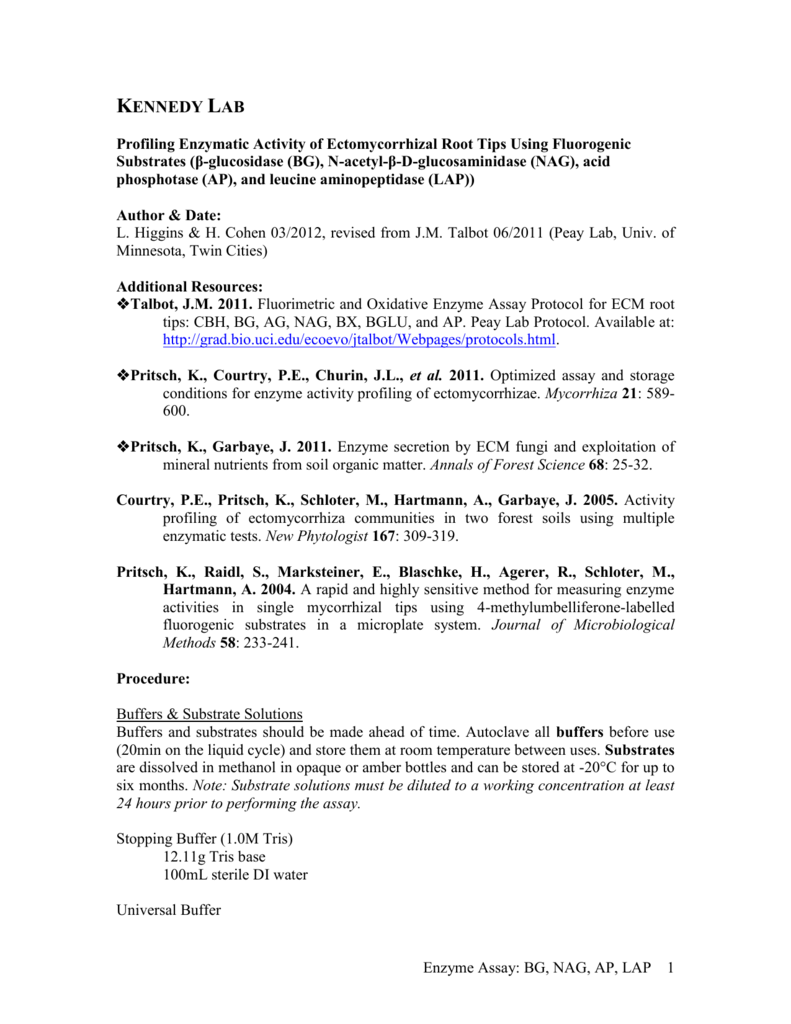 Kennedy Lab Profiling Enzymatic Activity Of Ectomycorrhizal Root