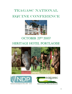 TEAGASC NATIONAL EQUINE CONFERENCE