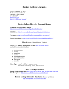Research Guide - Boston College Personal Web Server