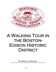 A WALKING TOUR IN THE BOSTON