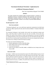 Investment Dartboard - Vietnam Economists Annual Meeting (VEAM