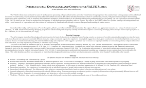 Intercultural Knowledge and Competence Value Rubric