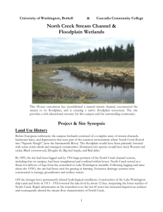 Campus wetlands handout - University of Washington