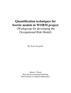 Quantification techniques for bowtie models in WORM