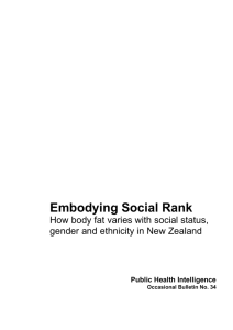 Embodying Social Rank: How body fat varies