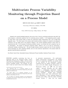 Multivariate Process Variability Monitoring Based on a Measurement