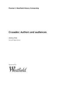 Crusades: Authors and audiences