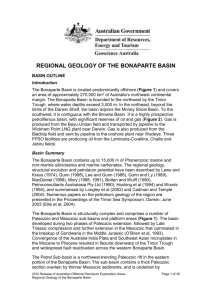Bonaparte Basin Regional Geology