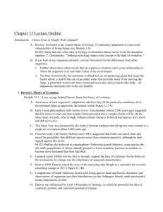 Chapter 13 Lecture Outline