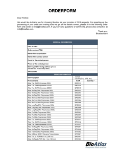 order information