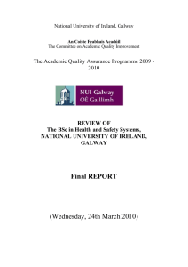 Review Report - National University of Ireland, Galway