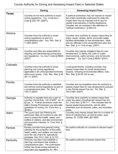 Zoning, Land Use, and Pollution Control Statutes for Selected States