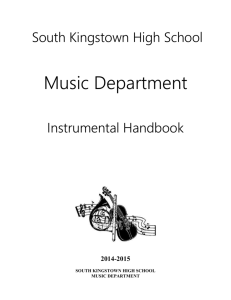 SKMusHandbook2014-15 - South Kingstown High School