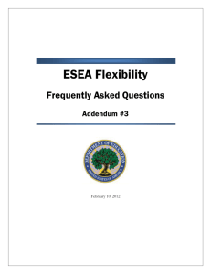 ESEA Flexibility FAQs Addendum #3