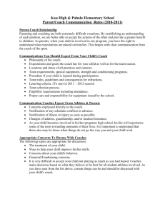 Waiakea High School Parent/Coach Communication Contract