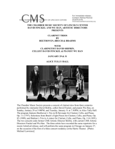CMS 1-29 and 1-31 - The Chamber Music Society of Lincoln Center