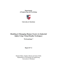 Modelling & Managing Human Factors - EPSC