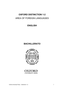 Programación Distinction 1-2 1º-2º Bach. English