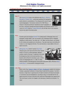Civil Rights Timeline