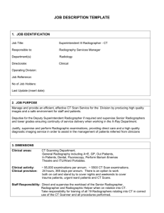 Radiography - Therapeutic Superintendent 111