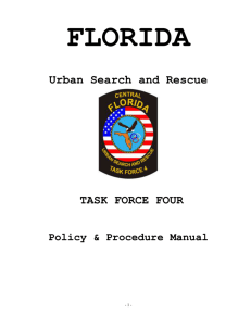 Policies & Procedures - Florida Urban Search & Rescue Task Force 4